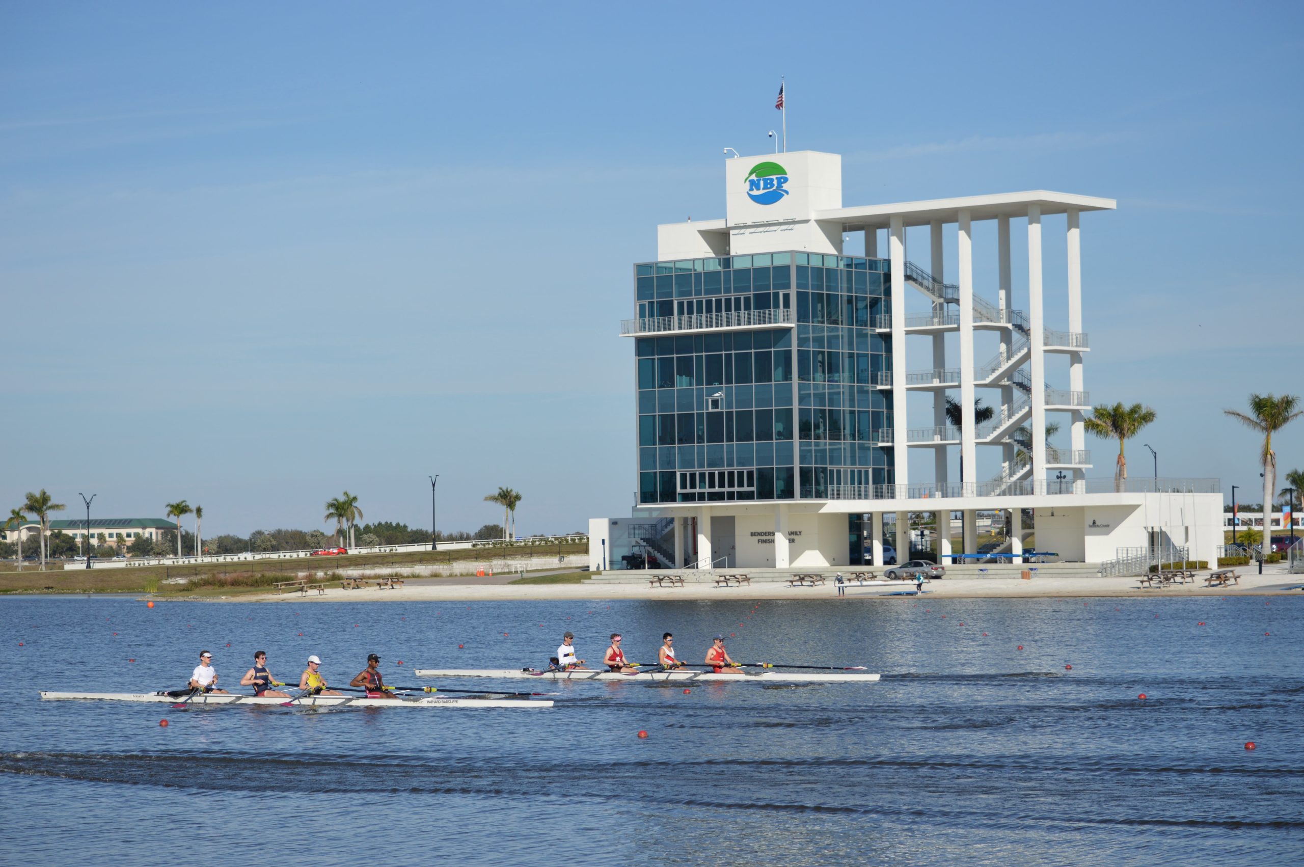 Rowing team training