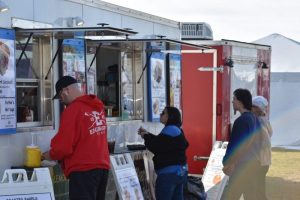 Food and beverage event setup at Nathan Benderson Park